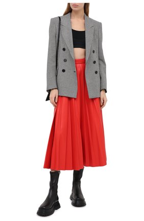 Женская юбка MSGM красного цвета по цене 49950 руб., арт. 2941MDD29P 207652 | Фото 2 Женская юбка MSGM красного цвета, арт. 2941MDD29P 207652 | Фото 2