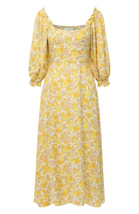 Женское платье из вискозы FAITHFULL THE BRAND желтого цвета по цене 29600 руб., арт. FF1581-GGF | Фото 1 Женское платье из вискозы FAITHFULL THE BRAND желтого цвета, арт. FF1581-GGF | Фото 1