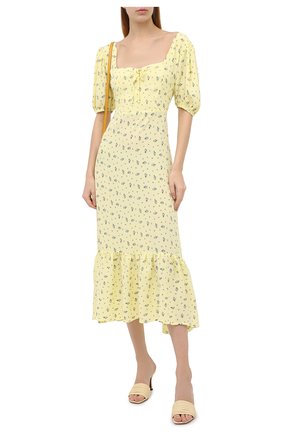 Женское платье из вискозы FAITHFULL THE BRAND желтого цвета по цене 29600 руб., арт. FF1567-LSF | Фото 2 Женское платье из вискозы FAITHFULL THE BRAND желтого цвета, арт. FF1567-LSF | Фото 2