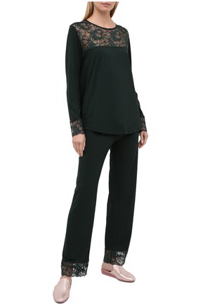 Женская пижама ZIMMERLI темно-зеленого цвета по цене 28950 руб., арт. 762-4144 | Фото 1 Женская пижама ZIMMERLI темно-зеленого цвета, арт. 762-4144 | Фото 1