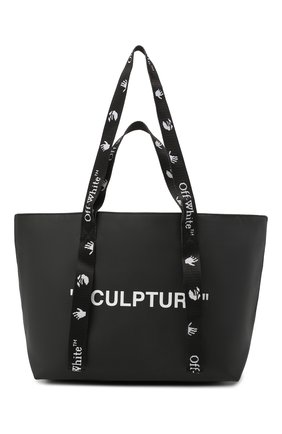 Женский сумка-шопер sculpture small OFF-WHITE черного цвета по цене 23000 руб., арт. 0WNA143E20PLA0011001 | Фото 1 Женский сумка-шопер sculpture small OFF-WHITE черного цвета, арт. 0WNA143E20PLA0011001 | Фото 1