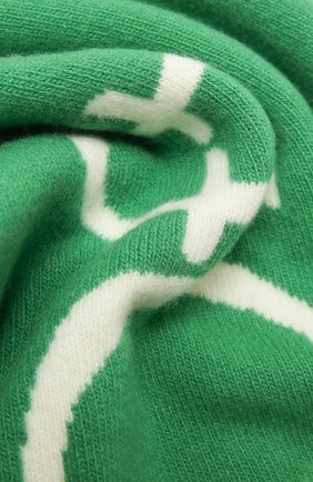 Женский шерстяной шарф OFF-WHITE зеленого цвета по цене 34300 руб., арт. 0WMA017E20KNI0015501 | Фото 2 Женский шерстяной шарф OFF-WHITE зеленого цвета, арт. 0WMA017E20KNI0015501 | Фото 2