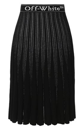Женская юбка OFF-WHITE черного цвета по цене 82950 руб., арт. 0WHL009E20KNI0011001 | Фото 1 Женская юбка OFF-WHITE черного цвета, арт. 0WHL009E20KNI0011001 | Фото 1