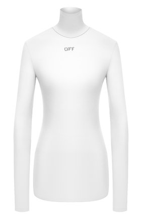Женская водолазка OFF-WHITE белого цвета по цене 24450 руб., арт. 0WAD122E20FAB0010110 | Фото 1 Женская водолазка OFF-WHITE белого цвета, арт. 0WAD122E20FAB0010110 | Фото 1