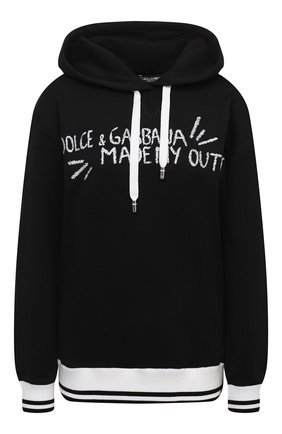 Женский хлопковое худи DOLCE & GABBANA черного цвета по цене 65050 руб., арт. F9I51Z/G7XHX | Фото 1 Женский хлопковое худи DOLCE & GABBANA черного цвета, арт. F9I51Z/G7XHX | Фото 1