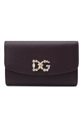 Женские кошелек на цепочке DOLCE & GABBANA бордового цвета по цене 68500 руб., арт. BI1275/AU771 | Фото 1 Женские кошелек на цепочке DOLCE & GABBANA бордового цвета, арт. BI1275/AU771 | Фото 1