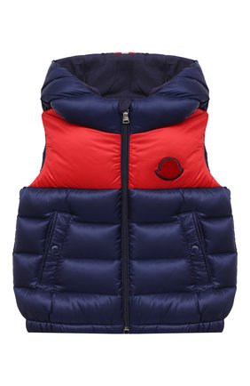 Детского пуховый жилет MONCLER синего цвета по цене 27200 руб., арт. F2-951-1A519-20-53334 | Фото 1 Детского пуховый жилет MONCLER синего цвета, арт. F2-951-1A519-20-53334 | Фото 1