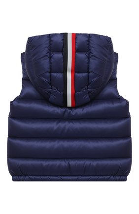 Детского пуховый жилет MONCLER синего цвета по цене 27200 руб., арт. F2-951-1A519-20-53334 | Фото 2 Детского пуховый жилет MONCLER синего цвета, арт. F2-951-1A519-20-53334 | Фото 2