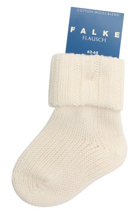 Детские хлопковые носки FALKE бежевого цвета, арт. 10408. | Фото 1 (Региональные ограничения белый список (Axapta Mercury): RU)