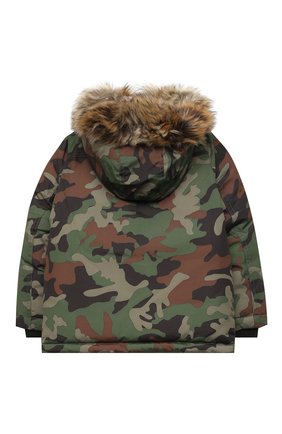 Детского пуховая парка POLO RALPH LAUREN хаки цвета по цене 19950 руб., арт. 322797763 | Фото 2 Детского пуховая парка POLO RALPH LAUREN хаки цвета, арт. 322797763 | Фото 2