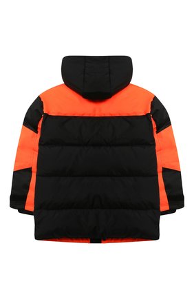 Детский пуховая куртка DSQUARED2 оранжевого цвета по цене 56200 руб., арт. DQ046M-D00ZM | Фото 2 Детский пуховая куртка DSQUARED2 оранжевого цвета, арт. DQ046M-D00ZM | Фото 2