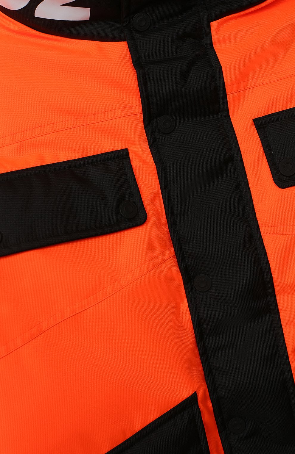Детского пуховая куртка DSQUARED2 оранжевого цвета, арт. DQ046M-D00ZM | Фото 3 (Кросс-КТ: Сезон: зима; Рукава: Длинные; Материал внешний: Синтетический материал; Мальчики Кросс-КТ: Пуховик-верхняя одежда; Материал подклада: Синтетический материал; Материал утеплителя: Пух и перо)