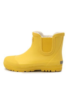 Детские резиновые сапоги AIGLE желтого цвета по цене 4930 руб., арт. R10923/CHELSEA KID | Фото 2 Детские резиновые сапоги AIGLE желтого цвета, арт. R10923/CHELSEA KID | Фото 2