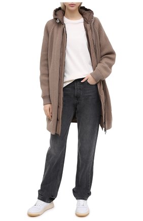 Женский комплект из кардигана и жилета BRUNELLO CUCINELLI бежевого цвета по цене 494000 руб., арт. M12509616 | Фото 2 Женский комплект из кардигана и жилета BRUNELLO CUCINELLI бежевого цвета, арт. M12509616 | Фото 2