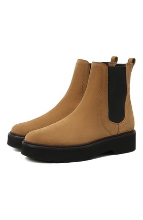 Женские комбинированные ботинки TOD’S светло-коричневого цвета по цене 49750 руб., арт. XXW80C0DR70RE0 | Фото 1 Женские комбинированные ботинки TOD’S светло-коричневого цвета, арт. XXW80C0DR70RE0 | Фото 1
