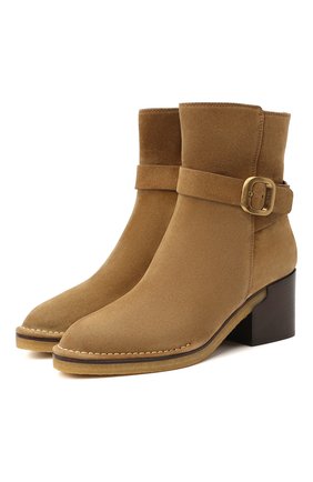 Женские замшевые ботильоны donna TOD’S светло-коричневого цвета по цене 76300 руб., арт. XXW78C0DF60RE0 | Фото 1 Женские замшевые ботильоны donna TOD’S светло-коричневого цвета, арт. XXW78C0DF60RE0 | Фото 1
