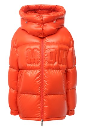 Женский пуховик MONCLER оранжевого цвета по цене 128100 руб., арт. F2-093-1A52E-40-68991 | Фото 1 Женский пуховик MONCLER оранжевого цвета, арт. F2-093-1A52E-40-68991 | Фото 1