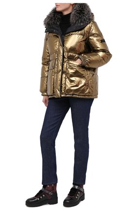 Женские кожаные ботинки valentino garavani trekkgirl VALENTINO бордового цвета по цене 96550 руб., арт. UW2S0Y97/KVN | Фото 2 Женские кожаные ботинки valentino garavani trekkgirl VALENTINO бордового цвета, арт. UW2S0Y97/KVN | Фото 2