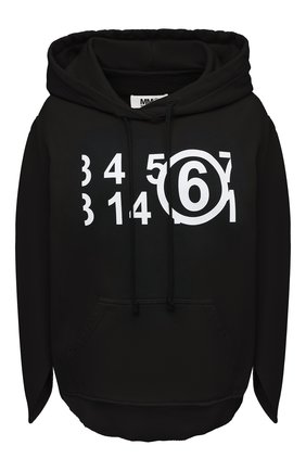 Женский хлопковое худи MM6 черного цвета по цене 42700 руб., арт. S62GU0037/S25409 | Фото 1 Женский хлопковое худи MM6 черного цвета, арт. S62GU0037/S25409 | Фото 1