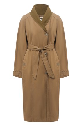Женский хлопковый тренч ISABEL MARANT ETOILE хаки цвета по цене 53500 руб., арт. MA0818-20A030E/PALDI | Фото 1 Женский хлопковый тренч ISABEL MARANT ETOILE хаки цвета, арт. MA0818-20A030E/PALDI | Фото 1