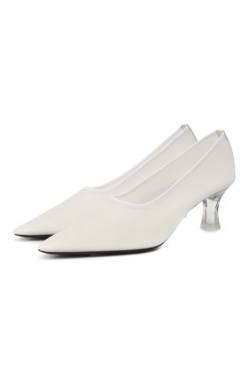 Женская текстильные туфли sock THE ROW белого цвета по цене 82650 руб., арт. F1153-W20 | Фото 1 Женская текстильные туфли sock THE ROW белого цвета, арт. F1153-W20 | Фото 1