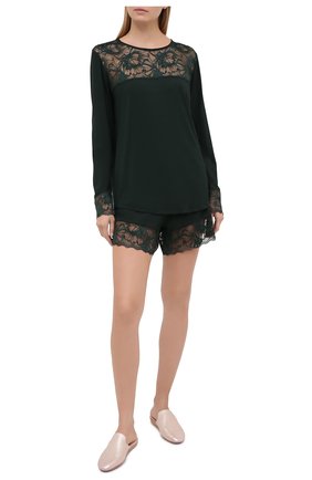 Женские шорты ZIMMERLI темно-зеленого цвета по цене 9995 руб., арт. 762-4146 | Фото 2 Женские шорты ZIMMERLI темно-зеленого цвета, арт. 762-4146 | Фото 2