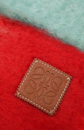 Женский шерстяной шарф LOEWE разноцветного цвета, арт. F810487X15 | Фото 2 (Материал: Текстиль, Шерсть)