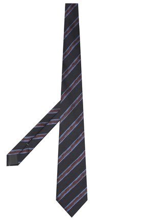 Мужской галстук из шелка и шерсти ERMENEGILDO ZEGNA темно-синего цвета по цене 15200 руб., арт. Z8E34/18H | Фото 2 Мужской галстук из шелка и шерсти ERMENEGILDO ZEGNA темно-синего цвета, арт. Z8E34/18H | Фото 2