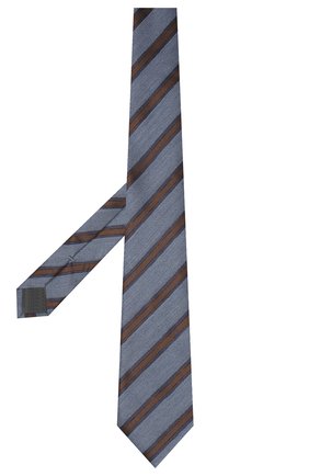 Мужской галстук из шелка и шерсти ERMENEGILDO ZEGNA синего цвета по цене 15200 руб., арт. Z8E34/18H | Фото 2 Мужской галстук из шелка и шерсти ERMENEGILDO ZEGNA синего цвета, арт. Z8E34/18H | Фото 2