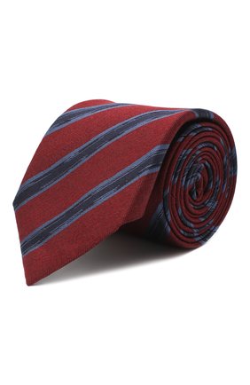 Мужской галстук из шелка и шерсти ERMENEGILDO ZEGNA красного цвета по цене 15850 руб., арт. Z8E34/18H | Фото 1 Мужской галстук из шелка и шерсти ERMENEGILDO ZEGNA красного цвета, арт. Z8E34/18H | Фото 1