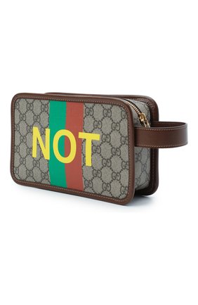Мужской несессер «fake/not» GUCCI коричневого цвета по цене 44200 руб., арт. 636243/2GCAG | Фото 2 Мужской несессер «fake/not» GUCCI коричневого цвета, арт. 636243/2GCAG | Фото 2