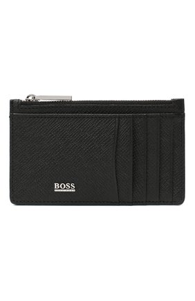Мужской кожаный футляр для кредитных карт BOSS черного цвета по цене 12000 руб., арт. 50326710 | Фото 1 Мужской кожаный футляр для кредитных карт BOSS черного цвета, арт. 50326710 | Фото 1