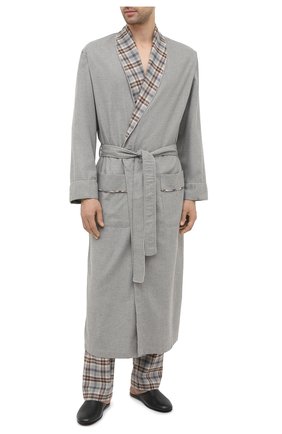 Мужские домашние брюки из хлопка и шерсти ZIMMERLI серого цвета по цене 14650 руб., арт. 4600-75180 | Фото 2 Мужские домашние брюки из хлопка и шерсти ZIMMERLI серого цвета, арт. 4600-75180 | Фото 2