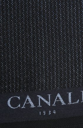 Мужской шерстяной шарф CANALI темно-синего цвета по цене 13050 руб., арт. 06/TF00161 | Фото 2 Мужской шерстяной шарф CANALI темно-синего цвета, арт. 06/TF00161 | Фото 2
