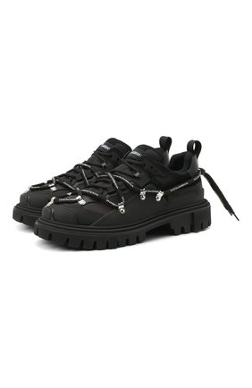 Мужские комбинированные ботинки hi trekking DOLCE & GABBANA черного цвета по цене 77750 руб., арт. CS1813/AW200 | Фото 1 Мужские комбинированные ботинки hi trekking DOLCE & GABBANA черного цвета, арт. CS1813/AW200 | Фото 1
