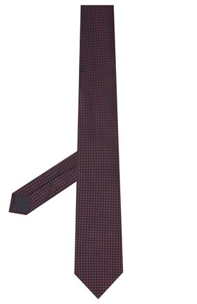 Мужской галстук из шелка и хлопка VAN LAACK фиолетового цвета, арт. LUIS-EL/K04095 | Фото 2 (Материал: Хлопок, Текстиль, Шелк; Принт: С принтом)