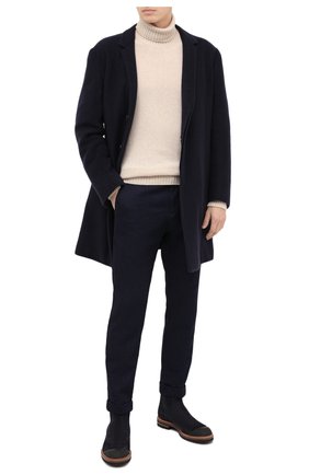 Мужской кашемировое пальто KNT темно-синего цвета, арт. USP0101K02T15 | Фото 2 (Рукава: Длинные; Материал внешний: Шерсть, Кашемир; Мужское Кросс-КТ: Верхняя одежда, пальто-верхняя одежда; Стили: Классический; Материал подклада: Купро; Длина (верхняя одежда): До середины бедра; Региональные ограничения белый список (Axapta Mercury): RU)