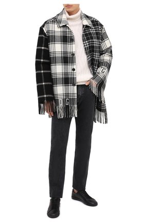 Мужские кожаные кеды andy SAINT LAURENT черного цвета по цене 45750 руб., арт. 630719/0ZSNN | Фото 2 Мужские кожаные кеды andy SAINT LAURENT черного цвета, арт. 630719/0ZSNN | Фото 2