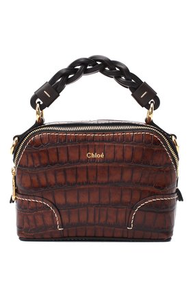 Женская сумка daria mini CHLOÉ темно-коричневого цвета по цене 118500 руб., арт. CHC20WS362D49 | Фото 1 Женская сумка daria mini CHLOÉ темно-коричневого цвета, арт. CHC20WS362D49 | Фото 1