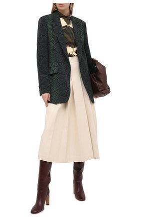 Женский шерстяной жакет DRIES VAN NOTEN зеленого цвета по цене 119000 руб., арт. 202-10431-1080 | Фото 2 Женский шерстяной жакет DRIES VAN NOTEN зеленого цвета, арт. 202-10431-1080 | Фото 2