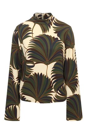 Женская блузка из вискозы DRIES VAN NOTEN зеленого цвета по цене 65700 руб., арт. 202-10729-1377 | Фото 1 Женская блузка из вискозы DRIES VAN NOTEN зеленого цвета, арт. 202-10729-1377 | Фото 1