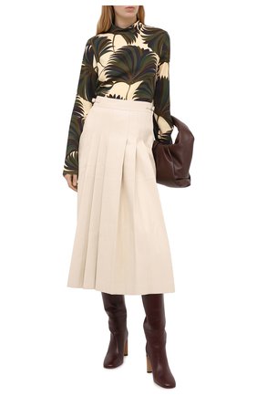 Женская блузка из вискозы DRIES VAN NOTEN зеленого цвета по цене 65700 руб., арт. 202-10729-1377 | Фото 2 Женская блузка из вискозы DRIES VAN NOTEN зеленого цвета, арт. 202-10729-1377 | Фото 2