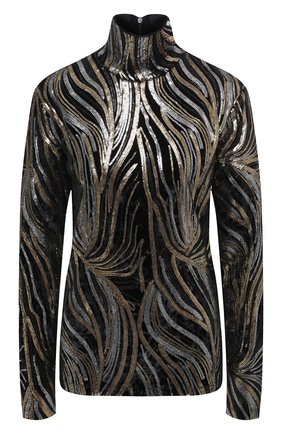 Женская водолазка с пайетками DRIES VAN NOTEN черного цвета по цене 63350 руб., арт. 202-11135-1316 | Фото 1 Женская водолазка с пайетками DRIES VAN NOTEN черного цвета, арт. 202-11135-1316 | Фото 1