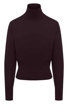 Женская шерстяная водолазка DRIES VAN NOTEN бордового цвета по цене 42600 руб., арт. 202-11290-1700 | Фото 1 Женская шерстяная водолазка DRIES VAN NOTEN бордового цвета, арт. 202-11290-1700 | Фото 1