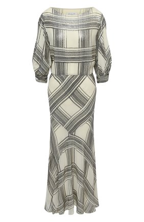 Женское платье из вискозы DRIES VAN NOTEN кремвого цвета по цене 190000 руб., арт. 202-18699-1431 | Фото 1 Женское платье из вискозы DRIES VAN NOTEN кремвого цвета, арт. 202-18699-1431 | Фото 1