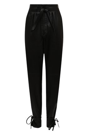 Женские кожаные брюки ISABEL MARANT черного цвета по цене 223000 руб., арт. PA1789-20H056I/DUARD0 | Фото 1 Женские кожаные брюки ISABEL MARANT черного цвета, арт. PA1789-20H056I/DUARD0 | Фото 1