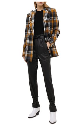 Женские кожаные брюки ISABEL MARANT черного цвета по цене 223000 руб., арт. PA1789-20H056I/DUARD0 | Фото 2 Женские кожаные брюки ISABEL MARANT черного цвета, арт. PA1789-20H056I/DUARD0 | Фото 2