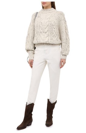 Женские джинсы ISABEL MARANT белого цвета по цене 35500 руб., арт. PA1759-20H029I/NADEL0ISA | Фото 2 Женские джинсы ISABEL MARANT белого цвета, арт. PA1759-20H029I/NADEL0ISA | Фото 2