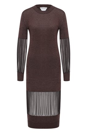 Женское платье из вискозы BOTTEGA VENETA коричневого цвета по цене 335000 руб., арт. 626873/VKWL0 | Фото 1 Женское платье из вискозы BOTTEGA VENETA коричневого цвета, арт. 626873/VKWL0 | Фото 1