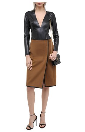 Женское боди SAINT LAURENT черного цвета по цене 99500 руб., арт. 636723/Y7B08 | Фото 2 Женское боди SAINT LAURENT черного цвета, арт. 636723/Y7B08 | Фото 2